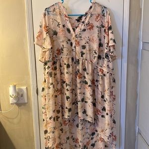 TORRID pink flowing top